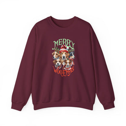 "Merry Woofmas" Dog Pack Christmas Unisex Sweatshirt
