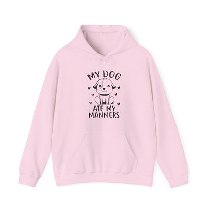 My Dog Ate My Manners - Funny Dog Lover Hoodie