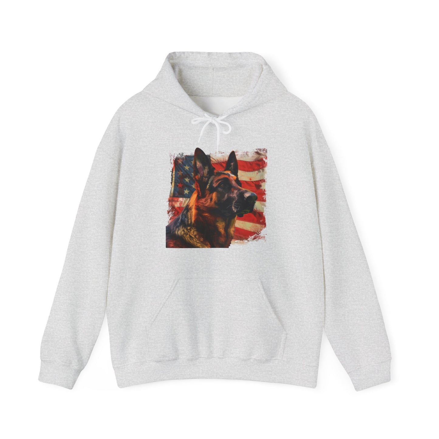 German Shepherd Patriotic Unisex Hoodie