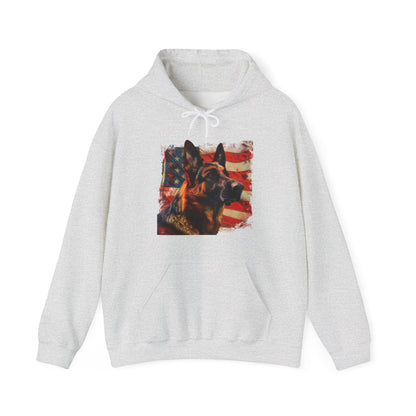 German Shepherd Patriotic Unisex Hoodie