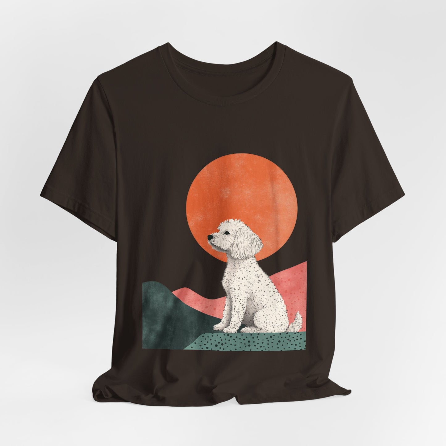 Cockapoo Minimalist Sunset Unisex Tee