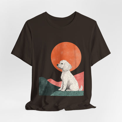 Cockapoo Minimalist Sunset Unisex Tee