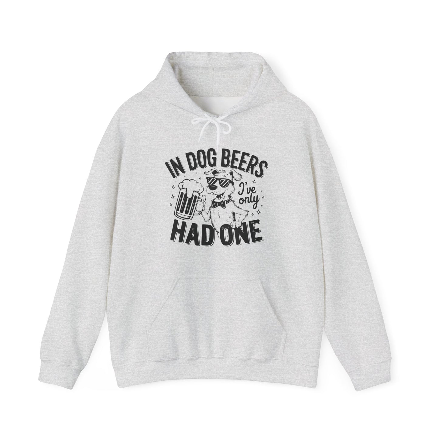 "In Dog Beers" Funny Unisex Hoodie –Perfect for Dog & Beer Lovers