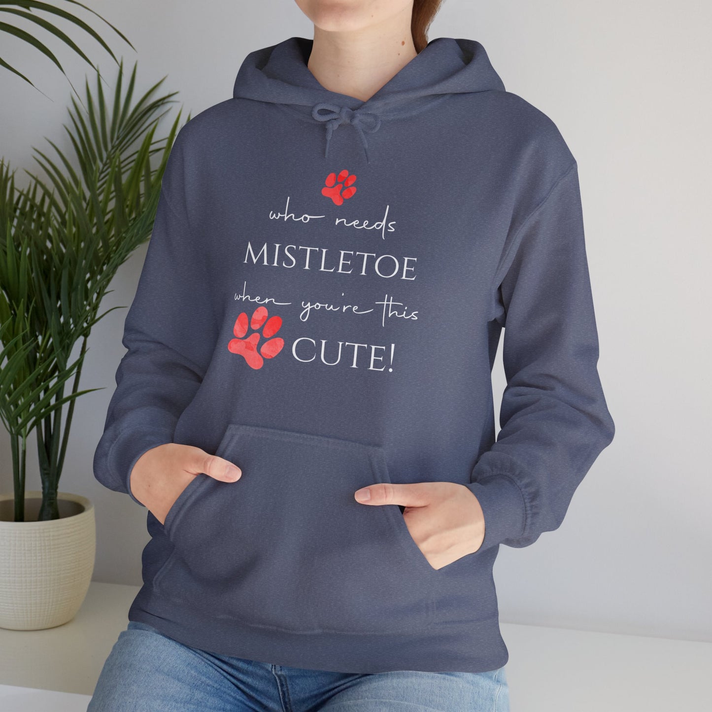 Cute & Cozy Paw Print Holiday Hoodie