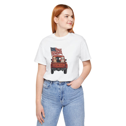 "Hunting Club USA – Vintage Truck & Lab Trio Tee"