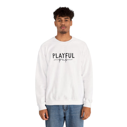 Playful Pup Unisex Sweatshirt | Minimalist Aesthetic Dog Gift