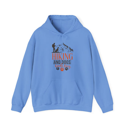 Hiking and Dogs Kinda Day Unisex Hoodie