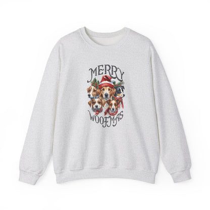 "Merry Woofmas" Dog Pack Christmas Unisex Sweatshirt