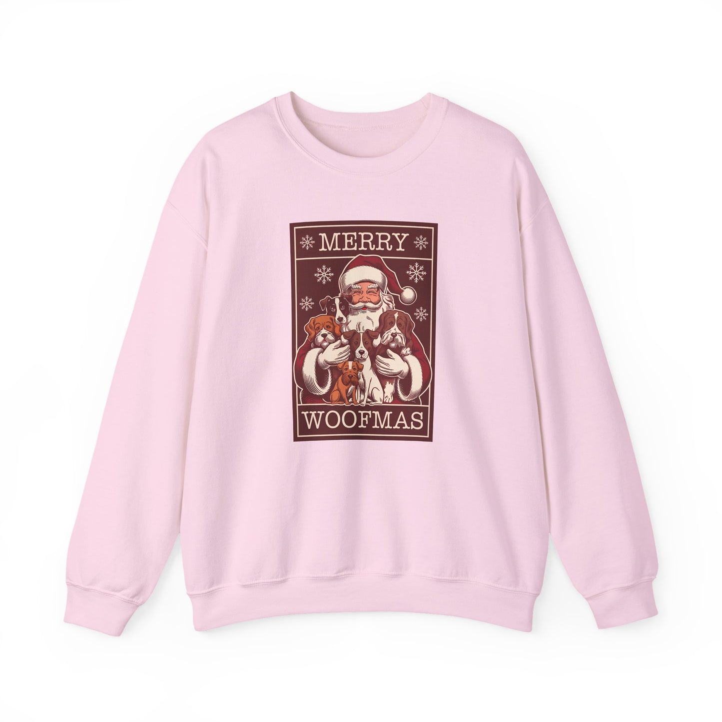 Merry Woofmas Santa Dog Unisex Christmas Sweatshirt