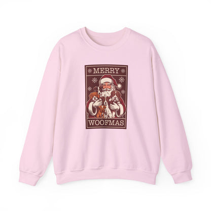 Merry Woofmas Santa Dog Unisex Christmas Sweatshirt