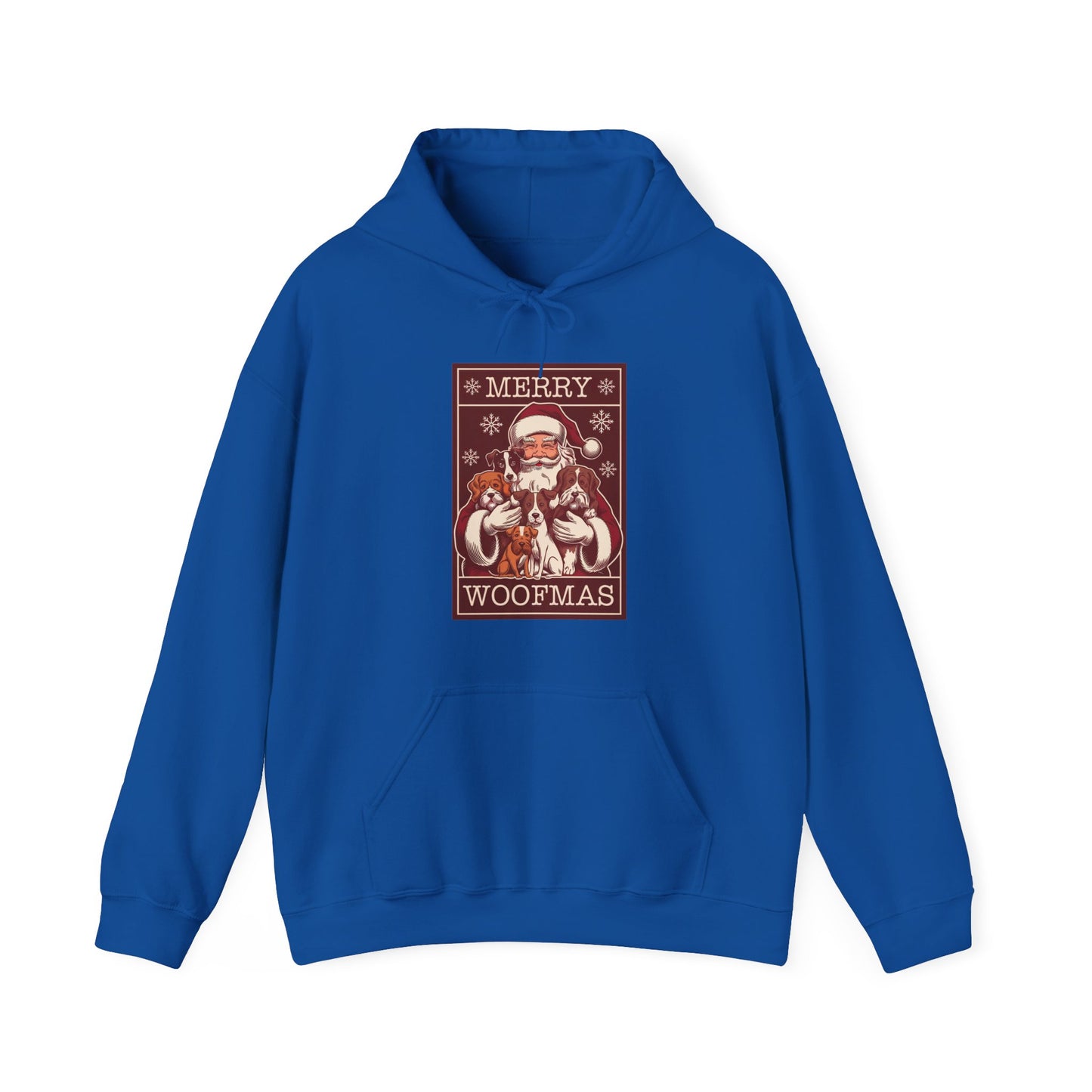 Merry Woofmas Hoodie | Vintage Santa & Dogs Sweater