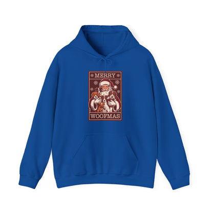 Merry Woofmas Hoodie | Vintage Santa & Dogs Sweater
