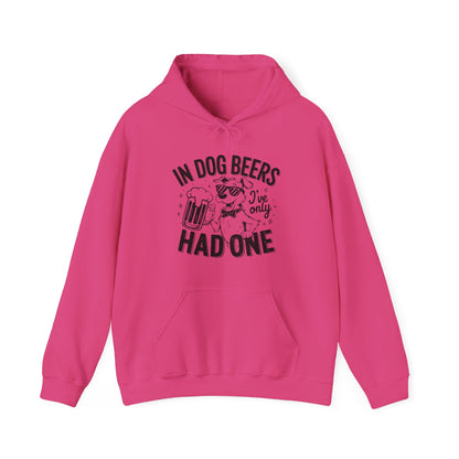 "In Dog Beers" Funny Unisex Hoodie –Perfect for Dog & Beer Lovers