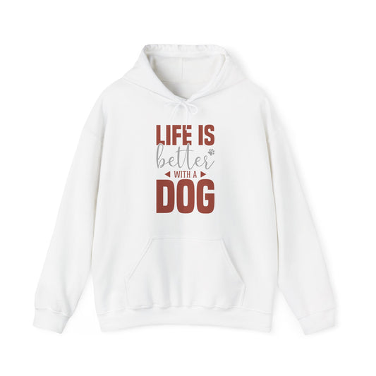 “Life Is Better With a Dog” Unisex Hoodie