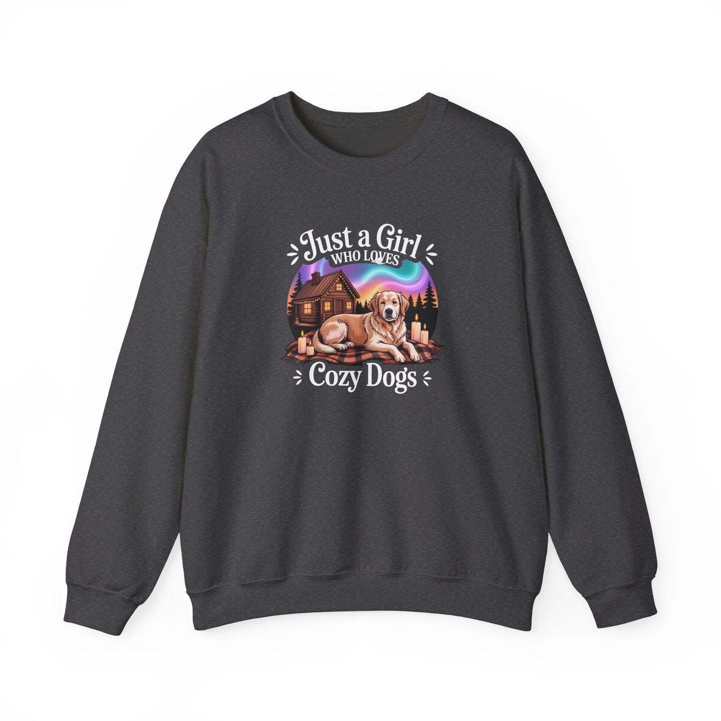 Cozy Dog Girl Sweatshirt | Golden Retriever Lover Gift