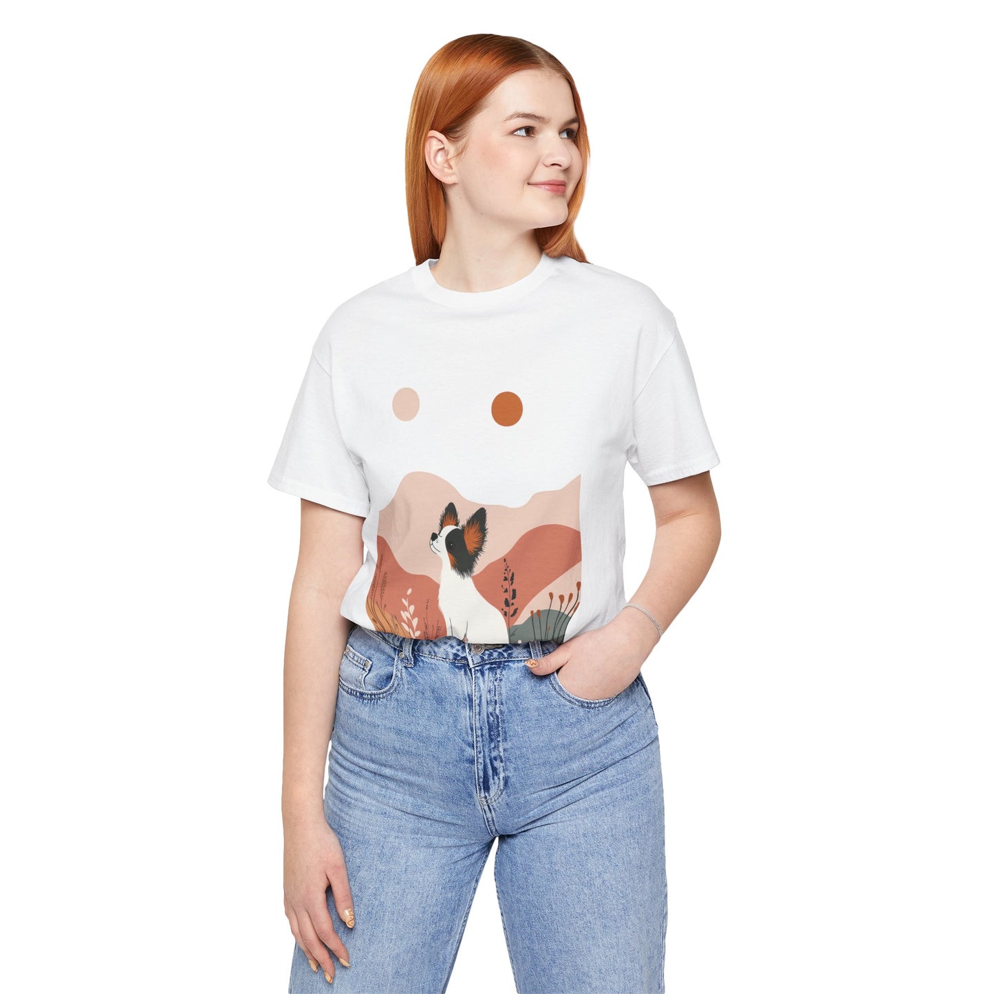 Papillon Spirit – Unisex Artistic Dog T-Shirt