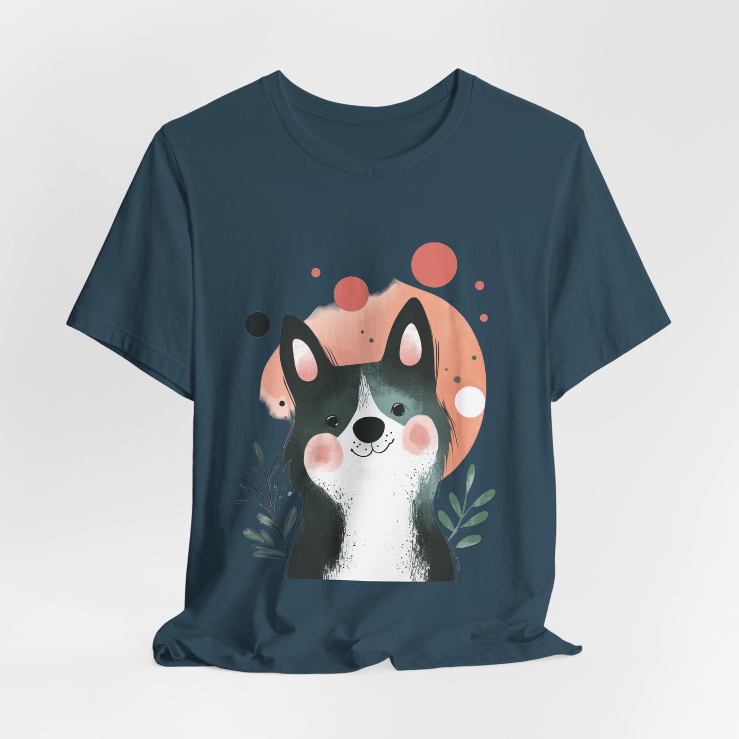 Smiling Akita Minimalist Unisex Tee
