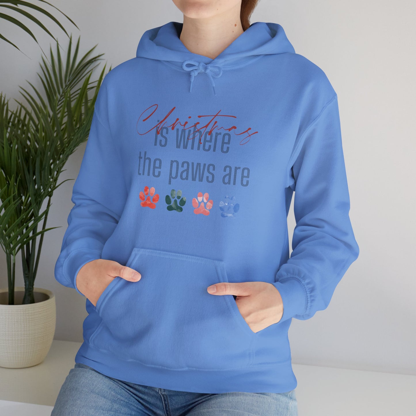 Christmas Is Where The Paws Are Hoodie