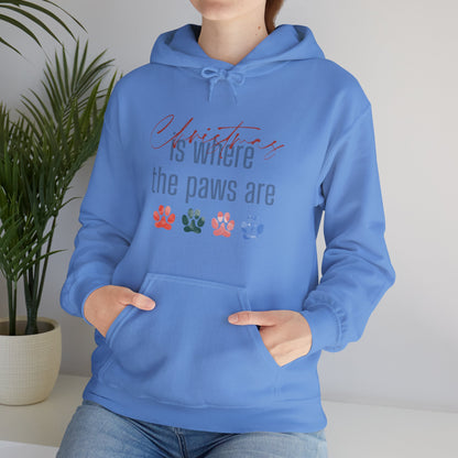 Christmas Is Where The Paws Are Hoodie