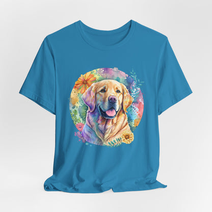 Watercolor Golden Retriever Art T-Shirt – Unisex Dog Lover Tee