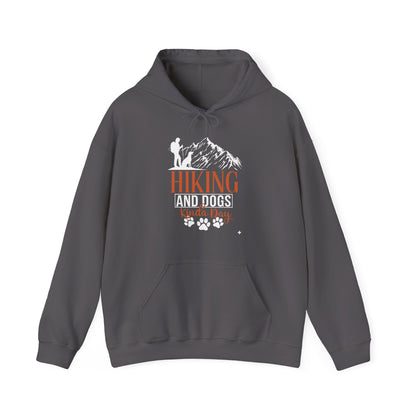 Hiking and Dogs Kinda Day Unisex Hoodie