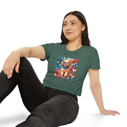 Happy 4th of July Dog Crop Top – Pet Lover Tee