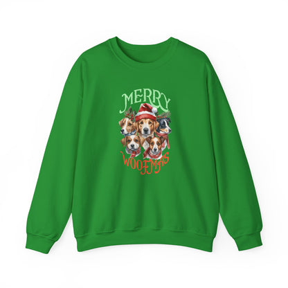 "Merry Woofmas" Dog Pack Christmas Unisex Sweatshirt