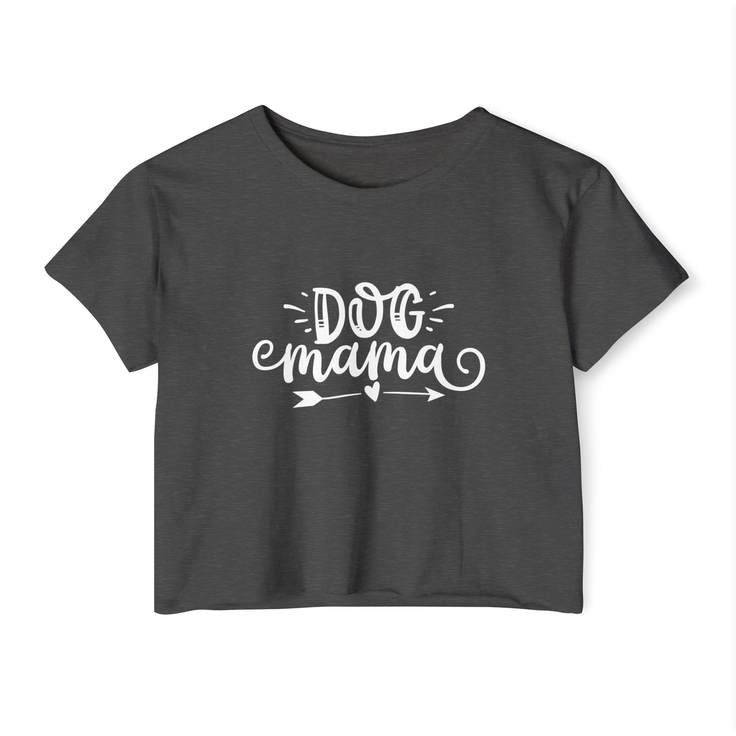 Dog Mama Crop Top – Cute Pet Lover Graphic Tee