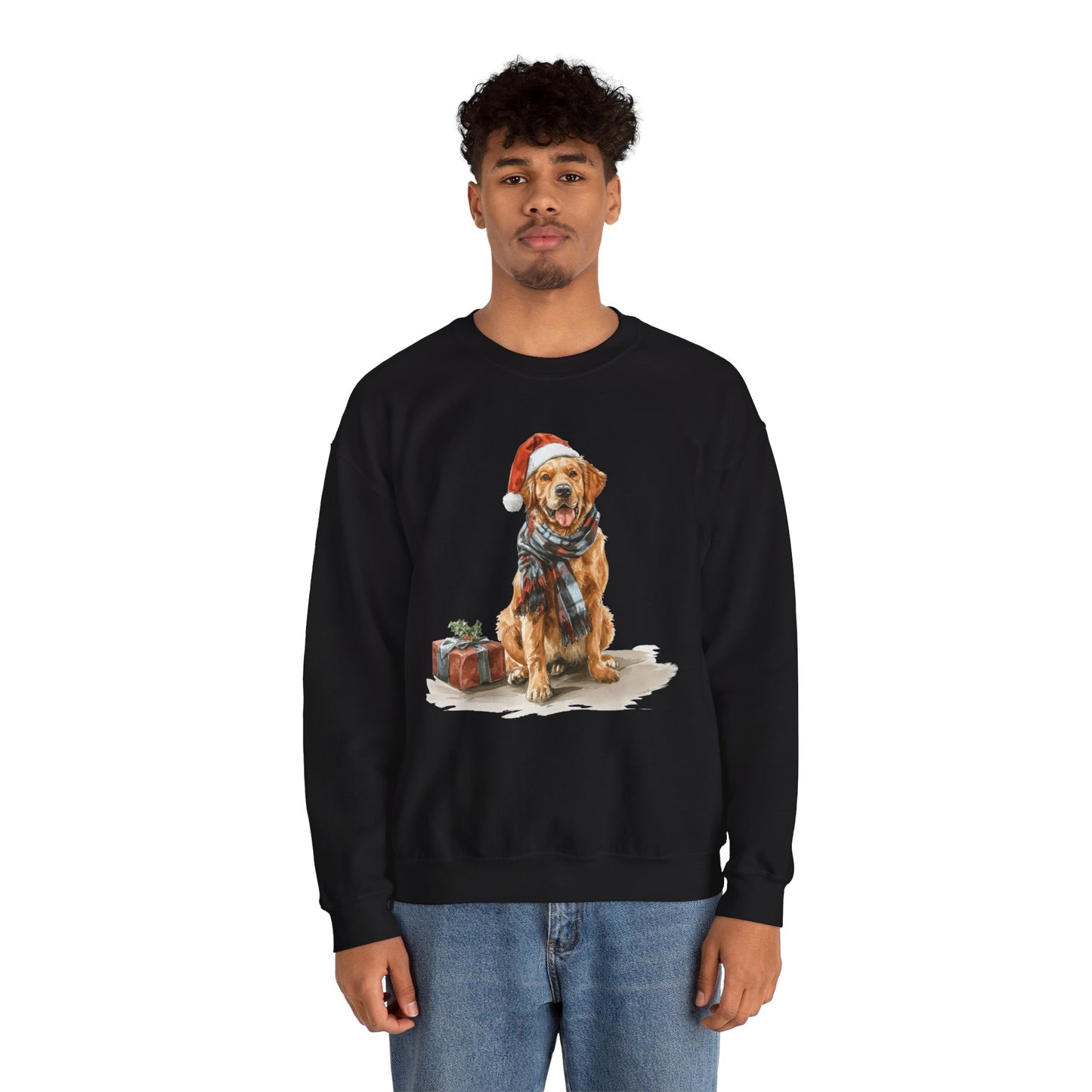Golden Retriever Christmas Sweatshirt | Festive Dog Gift