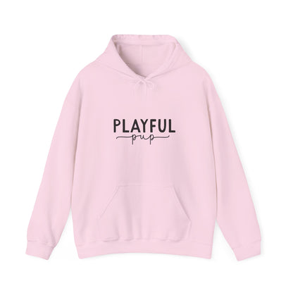 Playful Pup Unisex Hoodie | Minimalist Aesthetic Dog Gift