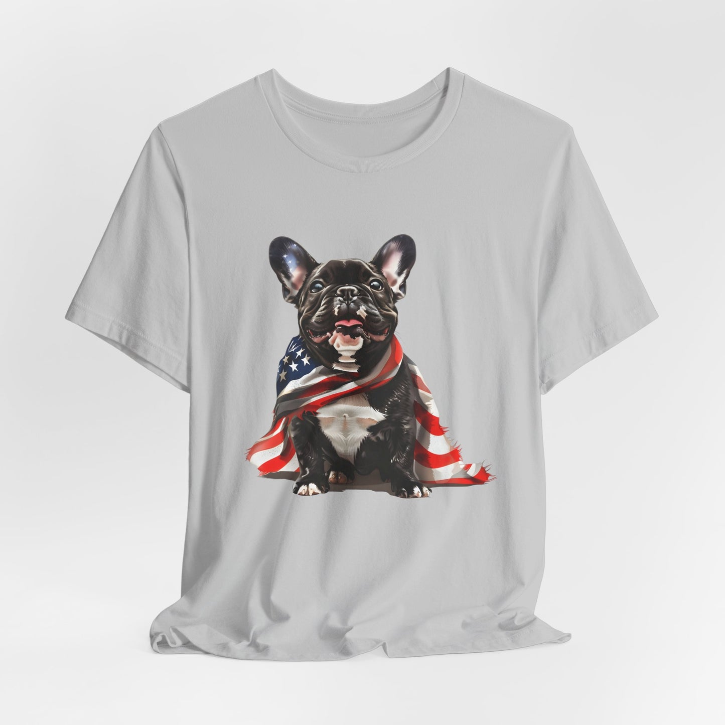 Patriotic French Bulldog Unisex T-Shirt