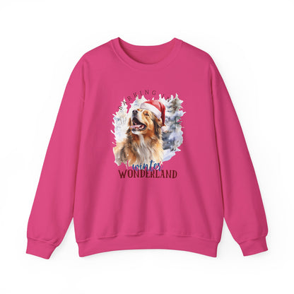 Festive Dog Winter Wonderland Unisex Sweater