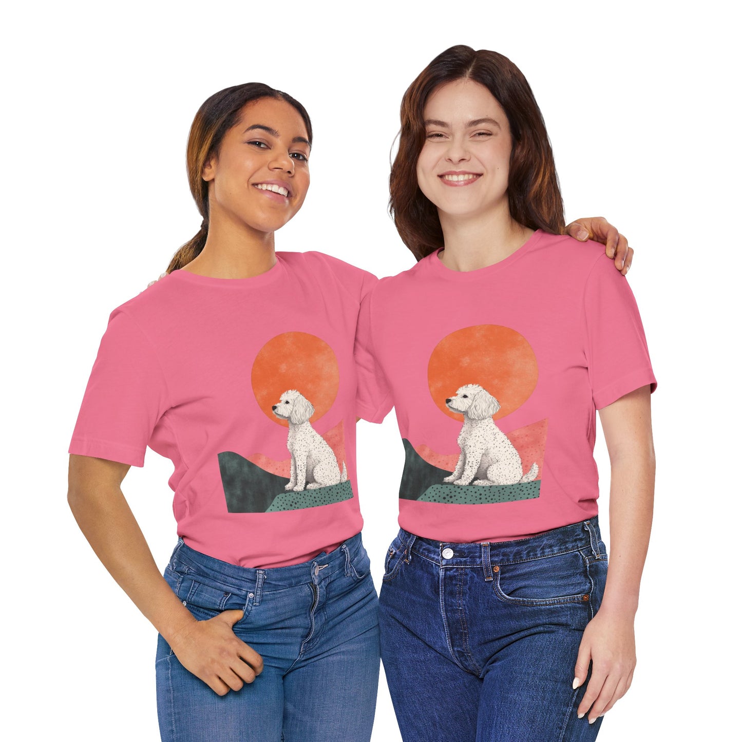 Cockapoo Minimalist Sunset Unisex Tee