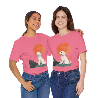 Cockapoo Minimalist Sunset Unisex Tee