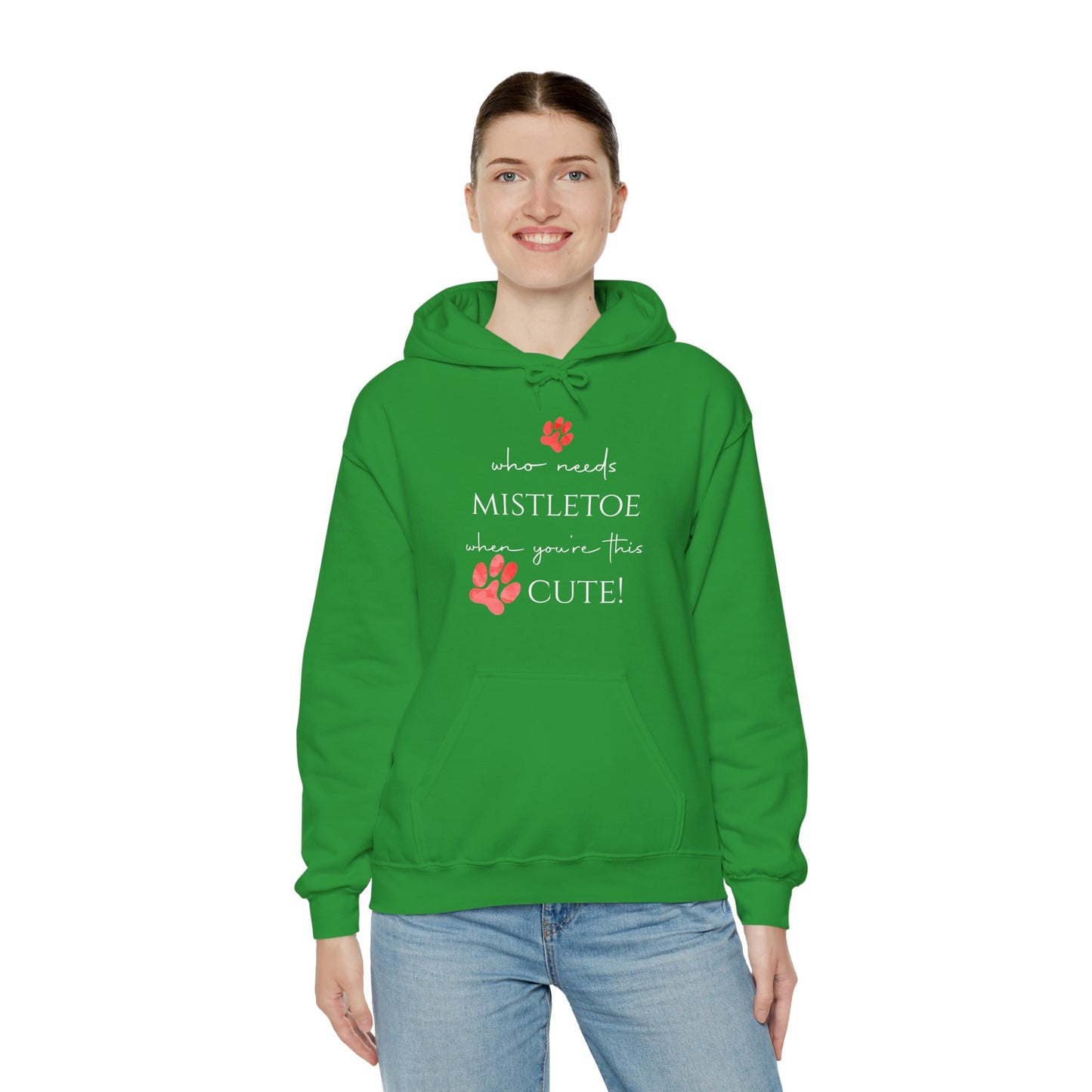 Cute & Cozy Paw Print Holiday Hoodie