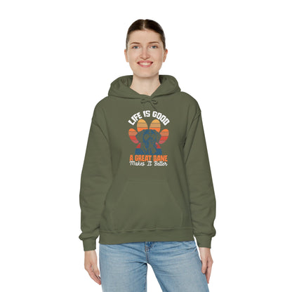 Great Dane Life Hoodie | Retro Sunset Dog Lover Gift