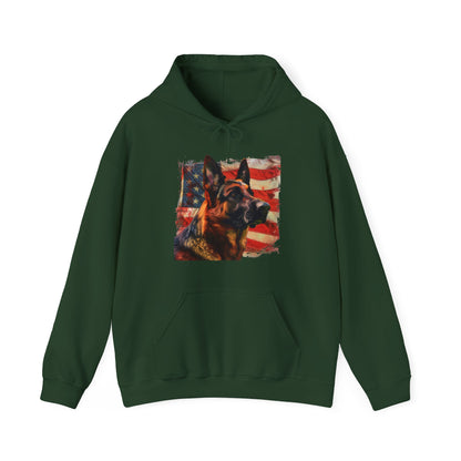 German Shepherd Patriotic Unisex Hoodie