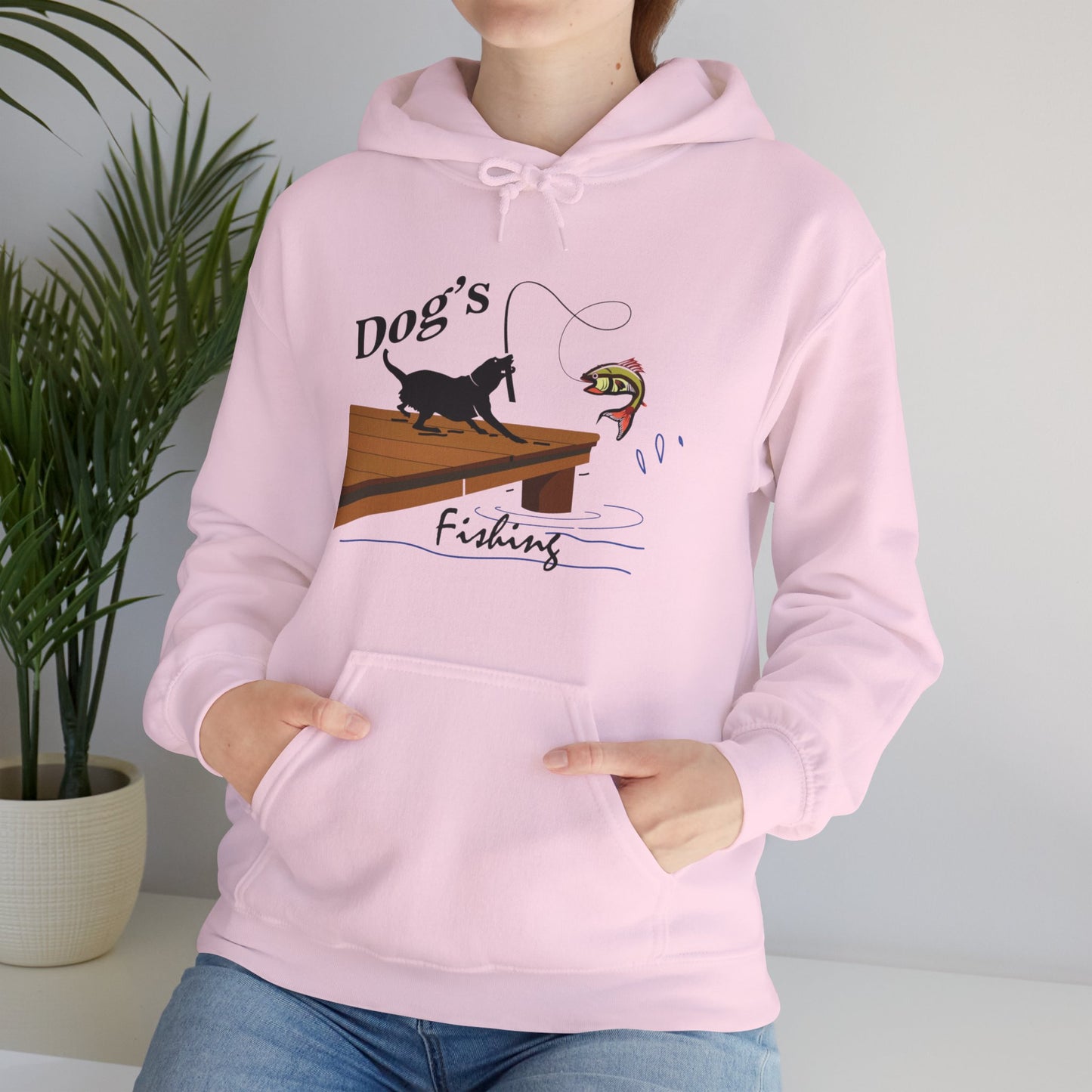 Dog's Fishing Adventure Unisex Hoodie