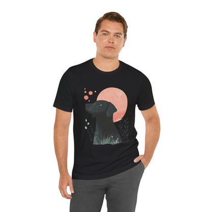 Blackmouth Cur Minimalist Moon Unisex Tee