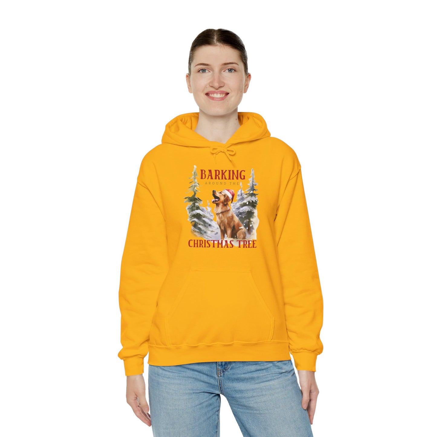 Barking Around the Christmas Tree Hoodie