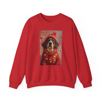 Bernese Love Sweatshirt | Valentine's Dog Sweater Art