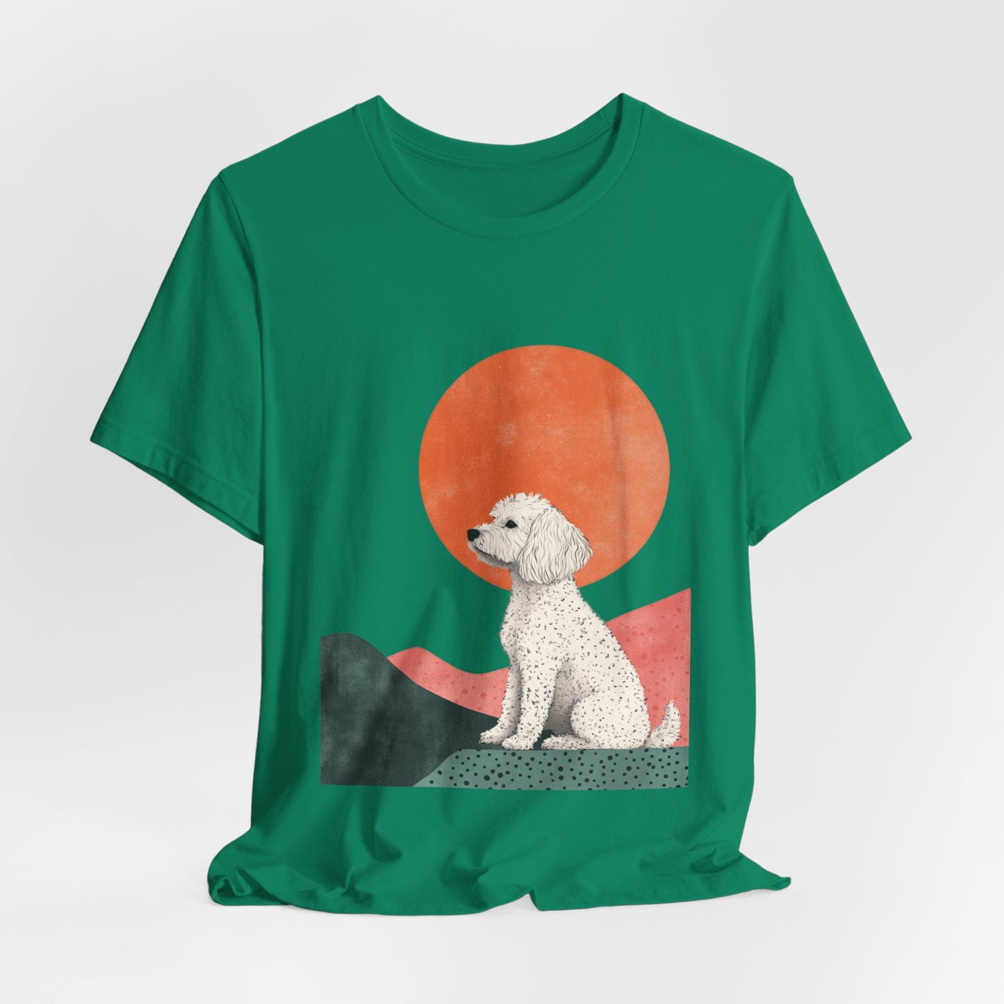 Cockapoo Minimalist Sunset Unisex Tee