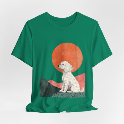 Cockapoo Minimalist Sunset Unisex Tee