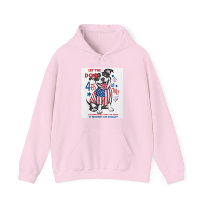 4th of July Dog - American Flag Patriotic Hoodie