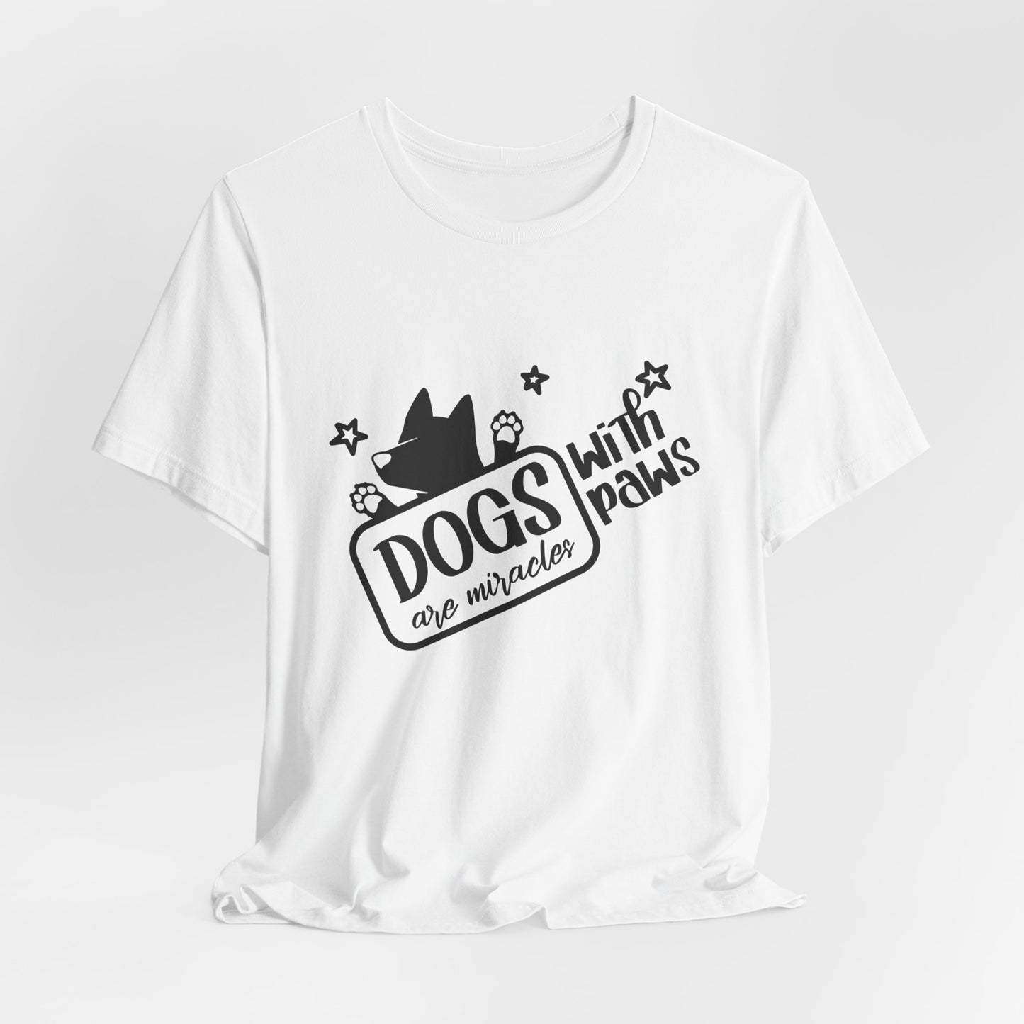 “Dogs are miracle with Paws”  Dog Lover Unisex T-Shirt