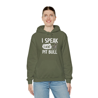 I Speak Fluent Pit Bull Hoodie | Funny Pittie  Gift