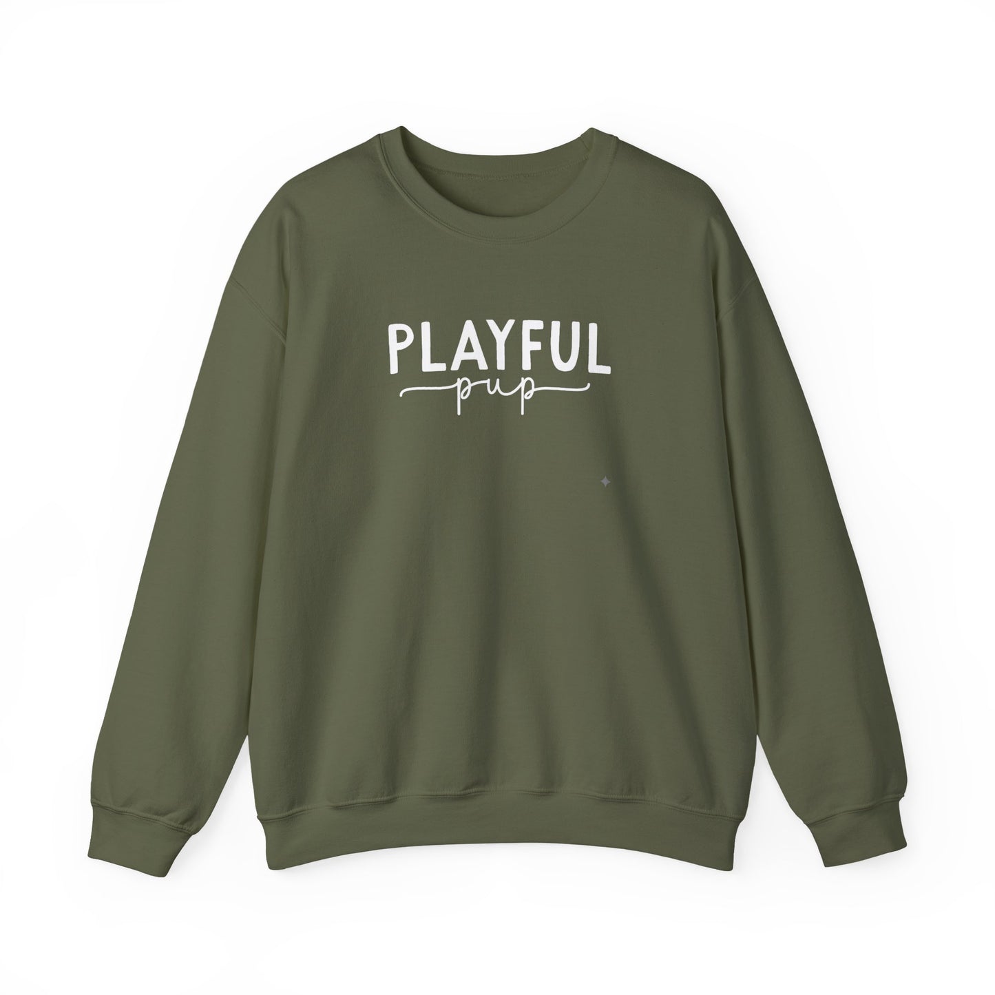 Playful Pup Unisex Sweatshirt | Minimalist Aesthetic Dog Gift