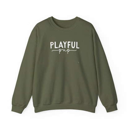 Playful Pup Unisex Sweatshirt | Minimalist Aesthetic Dog Gift